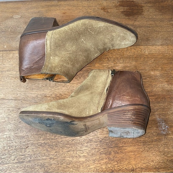 Madewell Charley Leather Suede Ankle Boots in Cigar size 7 - Picture 6 of 10